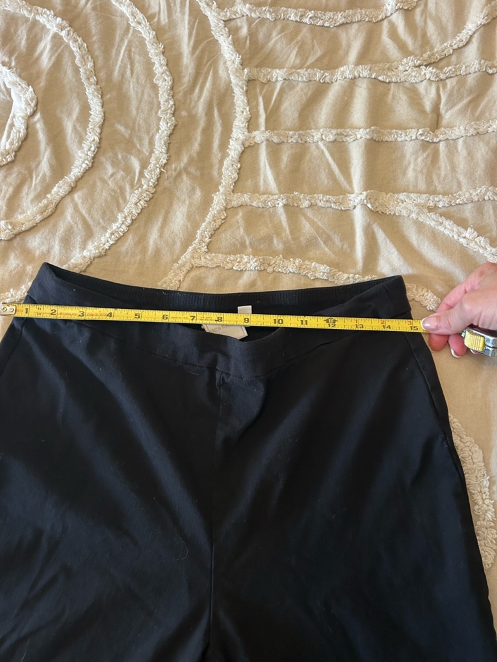 Zac & Rachel Black Cropped Pants with Side Button Detail - Picture 8 of 8